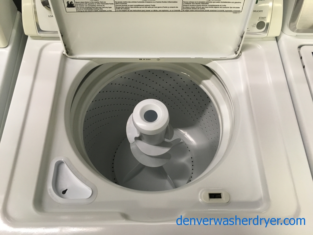 Whirlpool Top-Load Washer, 3.4 Cu.Ft. Capacity, Fabric Softener and Extra-Rinse Options, Agitator, Quality Refurbished, 1-Year Warranty!