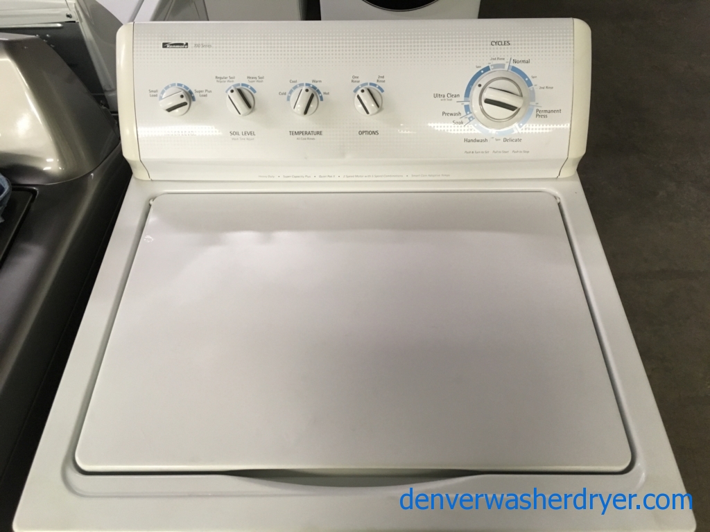 Kenmore 700 Series Washer, Agitator, 3.2 Cu.Ft. Capacity, Extra-Rinse Option, 27″ Wide, Quality Refurbished, 1-Year Warranty!