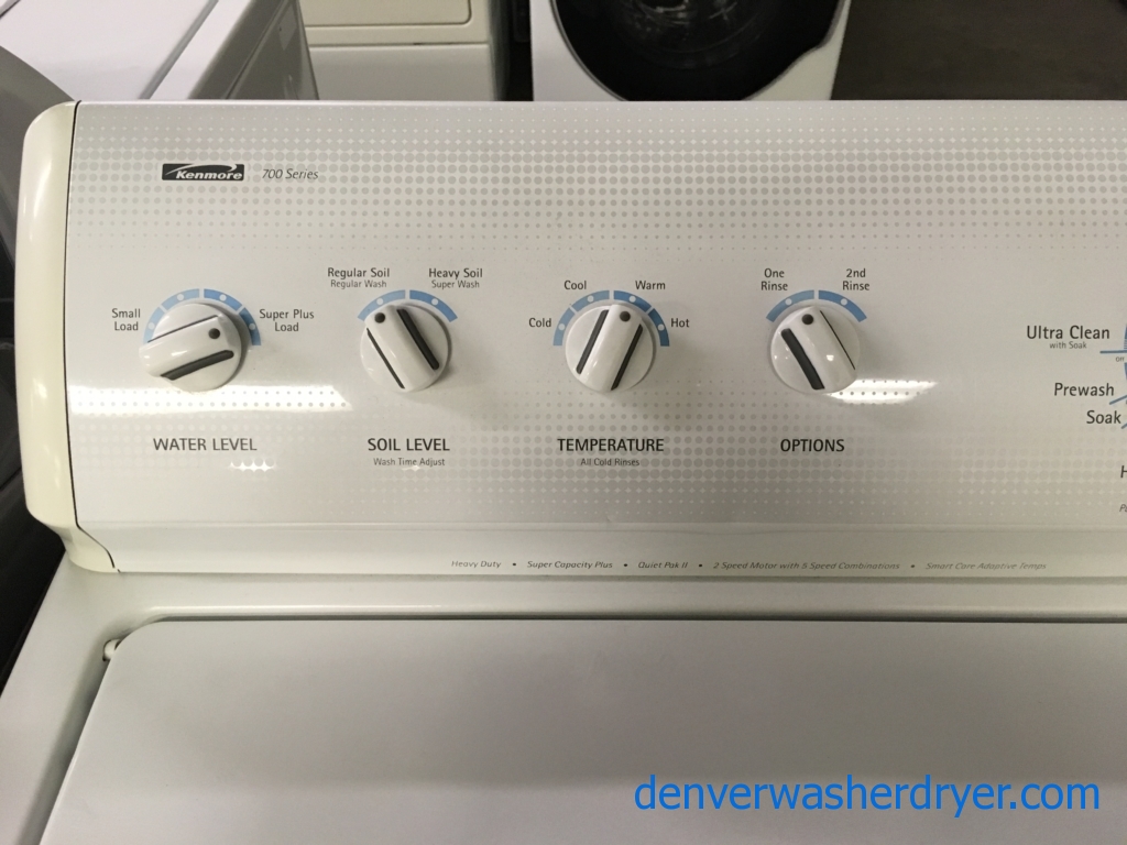Large Images for Kenmore 700 Series Washer, Agitator, 3.2 Cu.Ft. Capacity, ExtraRinse Option