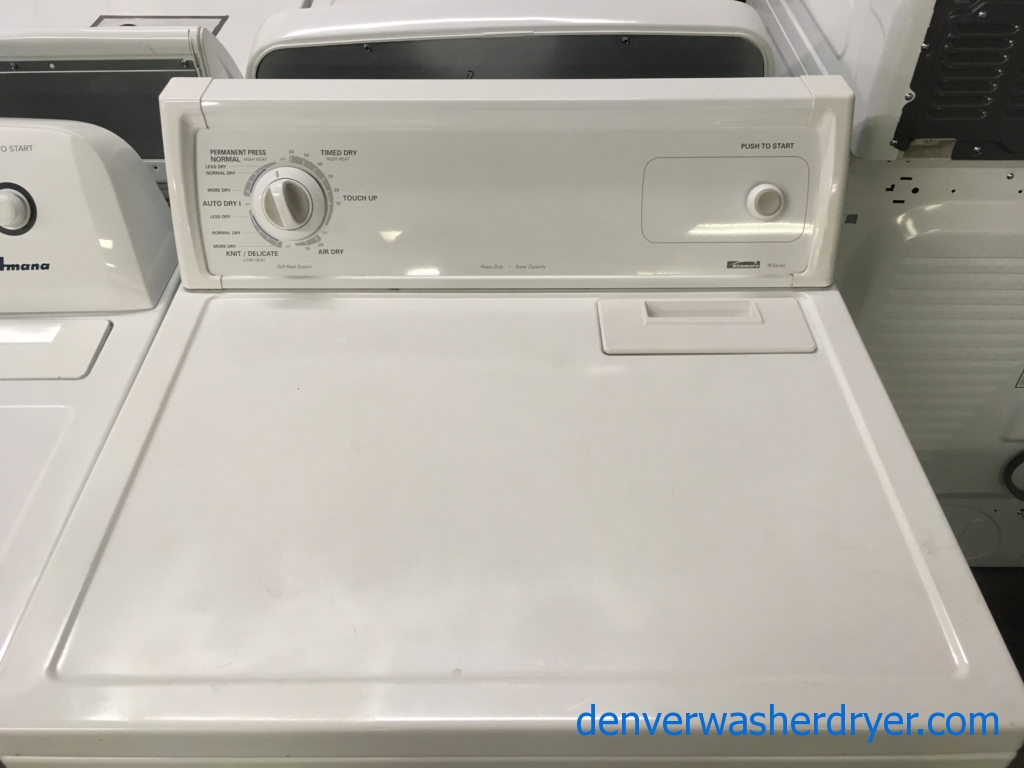 Kenmore 70 Series Electric Dryer, 29″ Wide, Auto Dry, 7.0 Cu.Ft. Capacity, Hamper Style Door, Quality Refurbished, 1-Year Warranty!