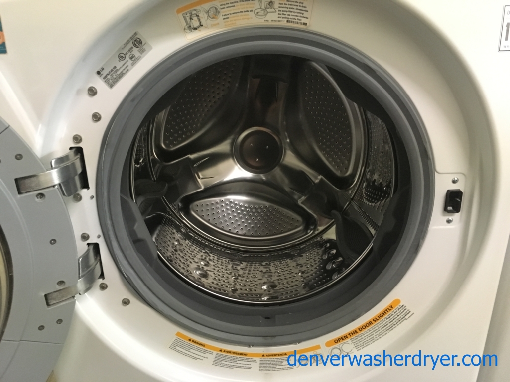 Fabulous LG Front Load Washer Dryer Set, Smart, Stackable, Quality Refurbished, 1 Year-Warranty,