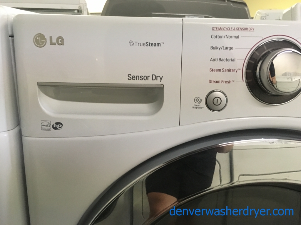 Fabulous LG Front Load Washer Dryer Set, Smart, Stackable, Quality Refurbished, 1 Year-Warranty,