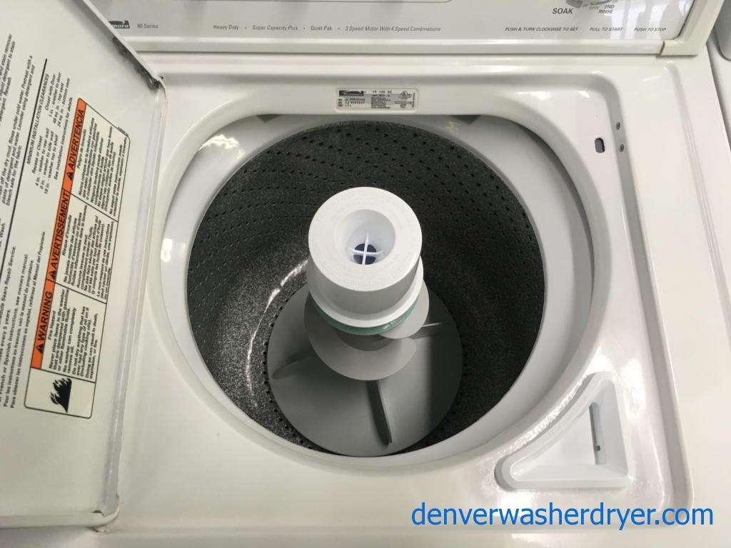 Faithful Kenmore 80 Series Washer & Dryer Set, Direct-Drive, Quality Refurbished, 1 Year-Warranty