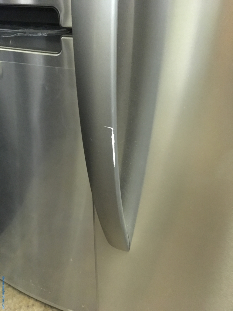 NEW!! Insignia Convertible Upright Freezer, Stainless, 13.8 Cu.Ft. Capacity, 4 Glass Shelves, Exterior Digital Control, 1-Year Warranty!