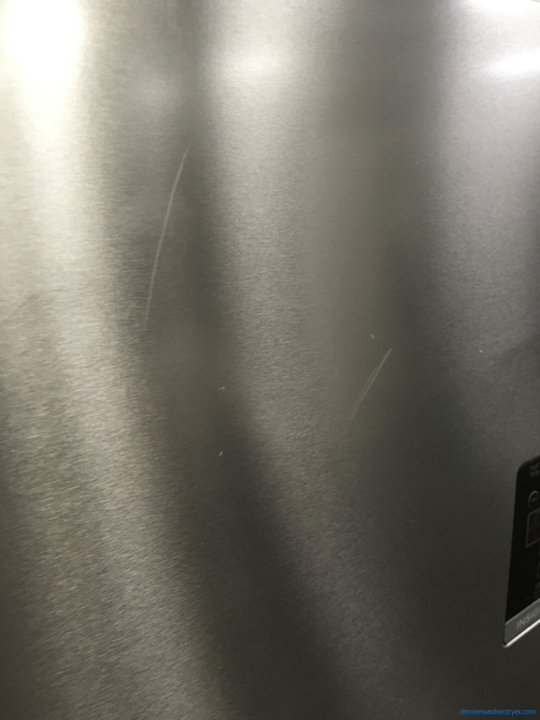 NEW!! Insignia Convertible Upright Freezer, Stainless, 13.8 Cu.Ft. Capacity, 4 Glass Shelves, Exterior Digital Control, 1-Year Warranty!