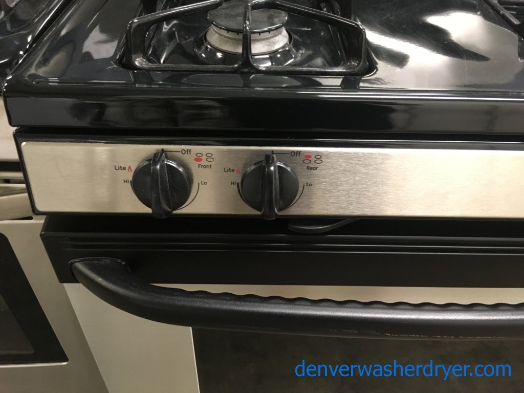 Large Images for GE Stainless Steel Gas Stove and GE Dishwasher