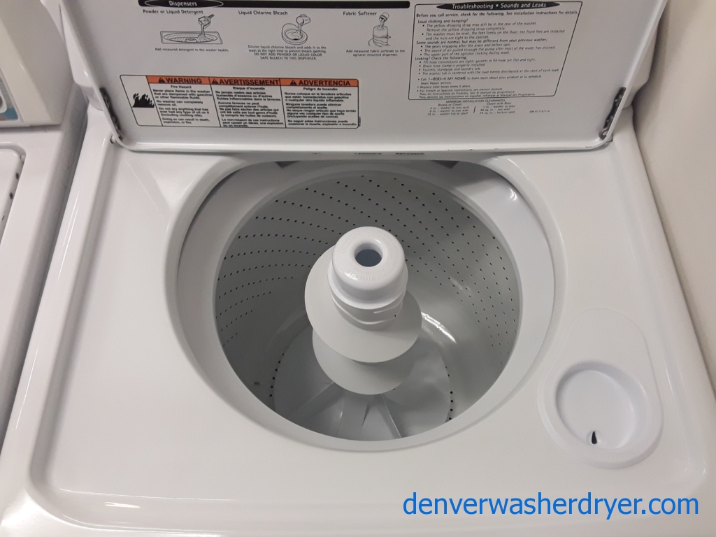 Kenmore ELITE Washer, Heavy-Duty, Agitator, 4.0 Cu.Ft. Capacity, 27″ Wide, Ultra Rinse System, Quality Refurbished, 1-Year Warranty!