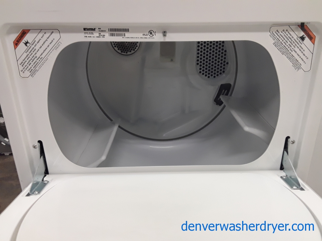 Heavy-Duty Kenmore 80 Series Dryer, Electric, 29″ Wide, 6.5 Cu.Ft. Capacity, Auto-Moisture Sensing, Wrinkle Guard, Quality Refurbished, 1-Year Warranty!