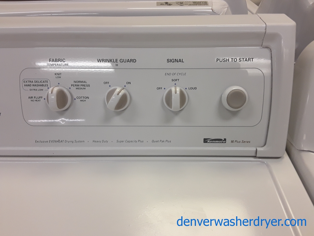 Kenmore 90 Plus Series Dryer, 27″ Wide, Heavy-Duty, Wrinkle Guard Option, 7.0 Cu.Ft. Capacity, Electric, Quality Refurbished