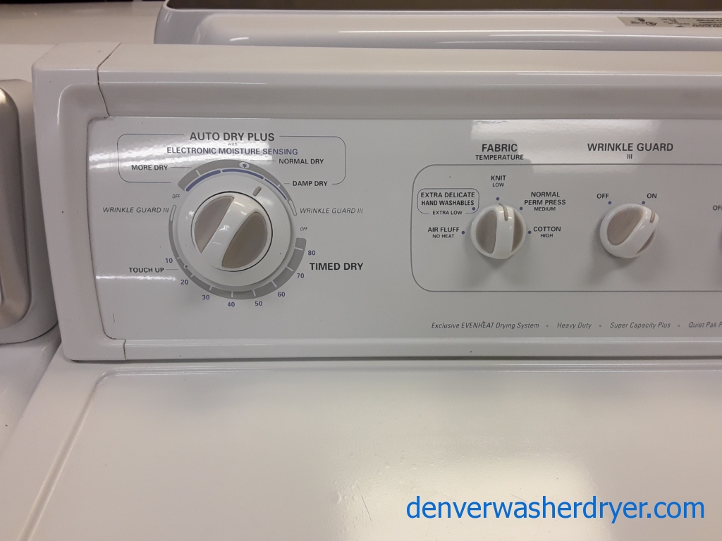 Kenmore 90 Plus Series Dryer, 27″ Wide, Heavy-Duty, Wrinkle Guard Option, 7.0 Cu.Ft. Capacity, Electric, Quality Refurbished