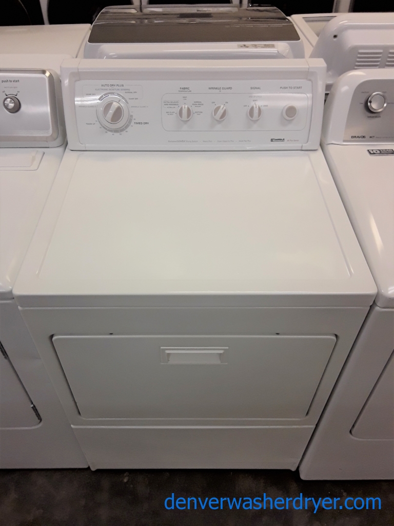 Kenmore 90 Plus Series Dryer, 27″ Wide, Heavy-Duty, Wrinkle Guard Option, 7.0 Cu.Ft. Capacity, Electric, Quality Refurbished