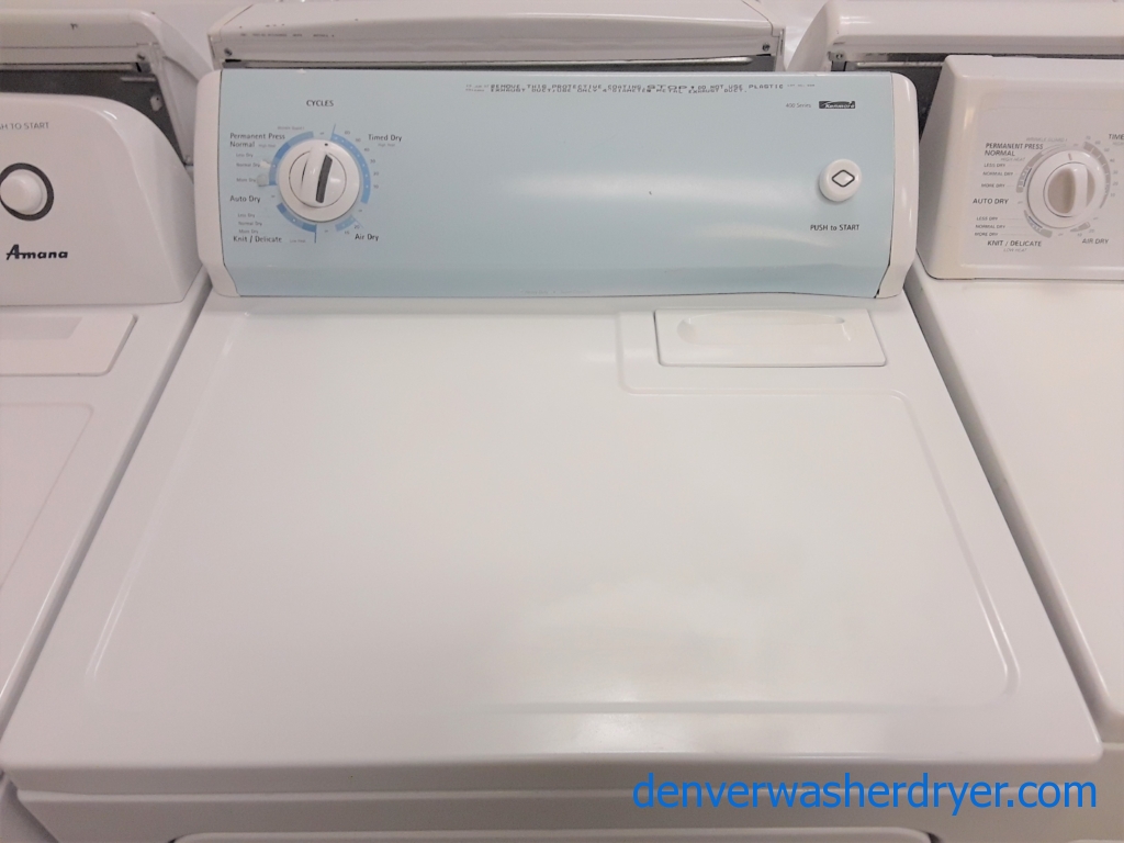 Kenmore 400 Series Dryer, Electric, Wrinkle Guard, 29″ Wide, Barn Style Door, 6.5 Cu.Ft. Capacity, Quality Refrubished, 1-Year Warranty!