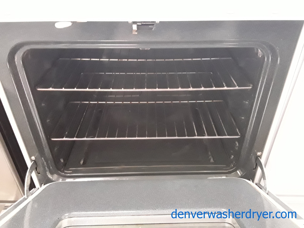 GE White GAS Range, 4 Burners, Storage Drawer, Self-Cleaning, Quality Refurbished, 1-Year Warranty!