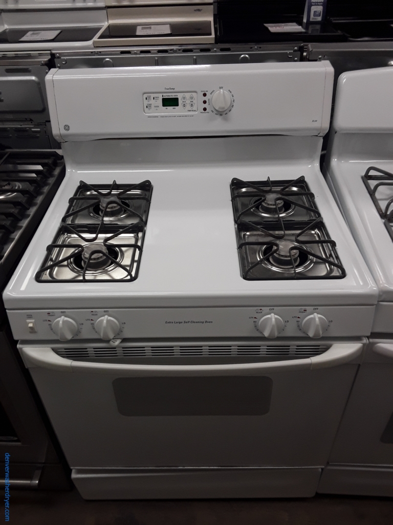 Large Images for GE White GAS Range, 4 Burners, Storage Drawer, Self