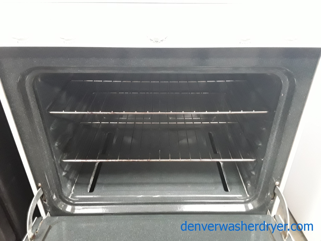 Kenmore White GAS Range, 4 Burners, Storage Drawer, 30″ Wide, Quality Refurbished, 1-Year Warranty Parts Only