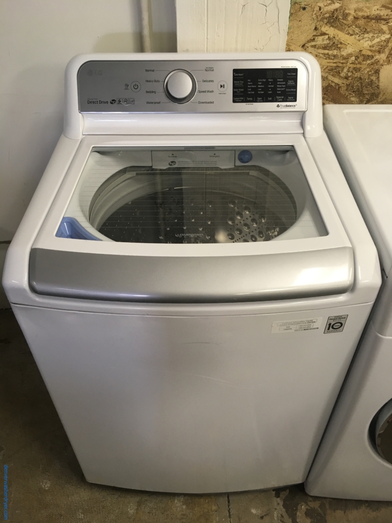 Large Images for NEW! LG TopLoad HE Washer, SeeThrough Lid, White, 5.0 Cu.Ft. Capacity, Heavy