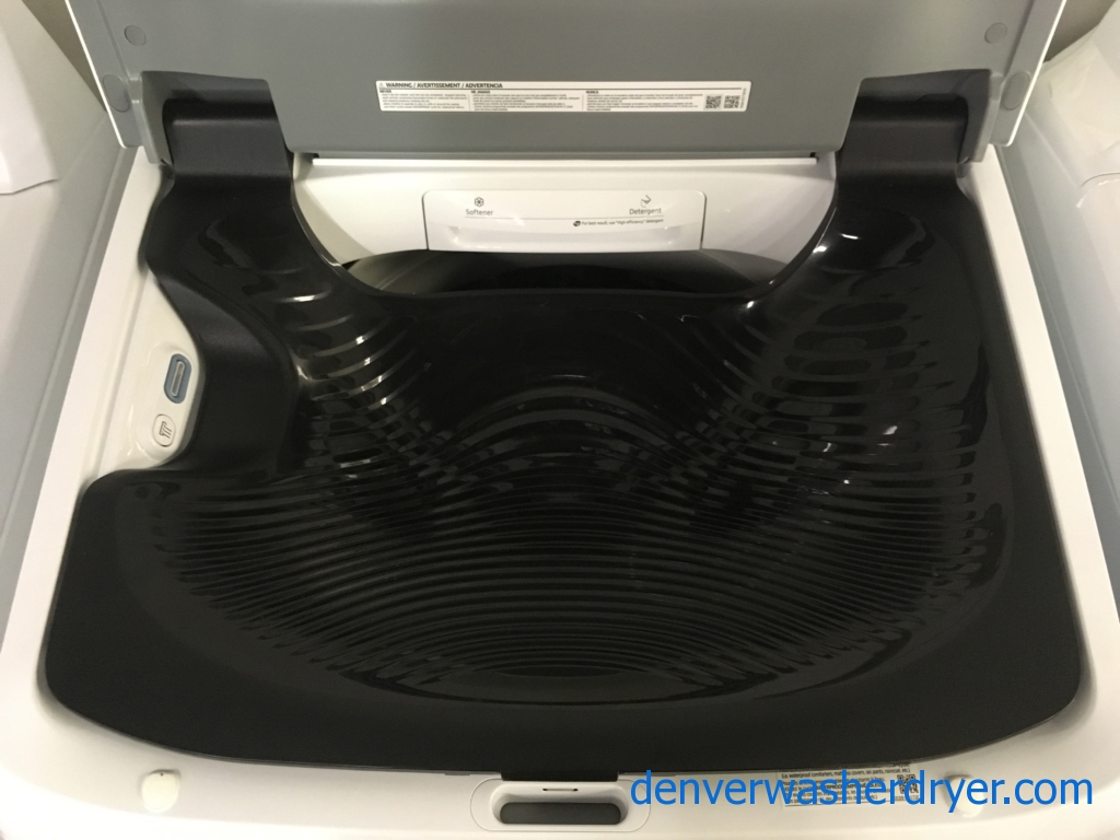NEW! SAMSUNG Top-Load Washer, HE, 5.2 Cu.Ft. Capacity, Built-In Sink, EcoPlus, Waterproof and Activewear Cycles, 2-Year Warranty!