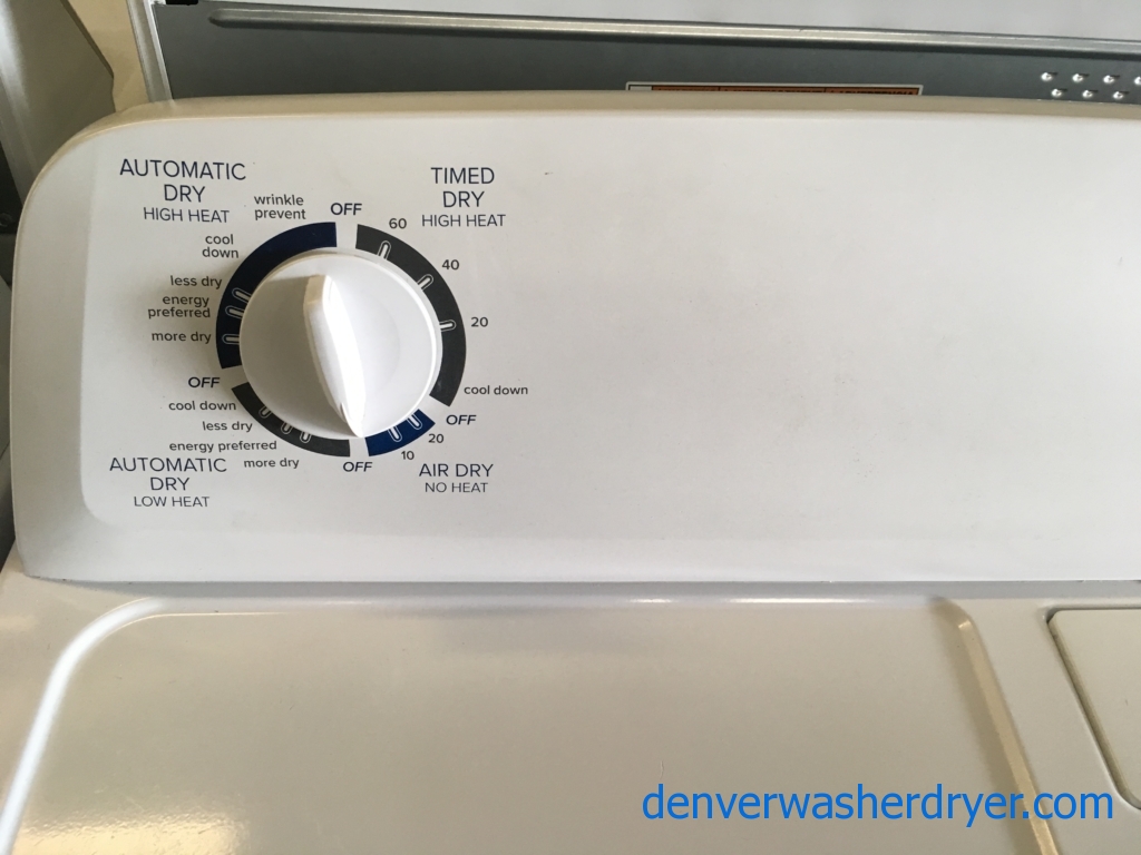 Lightly Used Amana Top-Load Washer and Dryer, HE, Agitator, Auto-Load Sensing, Auto-Dry, Wrinkle Prevent, Electric, Quality Refurbished, 1-Year Warranty!