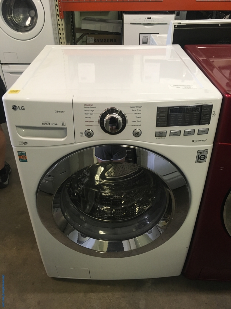 NEW! LG Front-Load Washer, HE, Steam Cycles, Sanitary and Allergiene Cycles, Energy-Star Rated, Smart ThinQ, Stainless Drum, 1-Year Warranty!