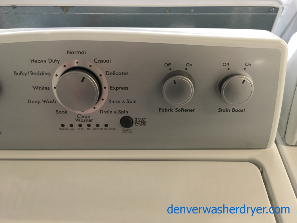Lovely Kenmore 500 Series Set, HE, Electric, Wash-Plate Style, Auto-Load Sensing, Wrinkle Guard Option, Stain Boost, Quality Refurbished, 1-Year Warranty!