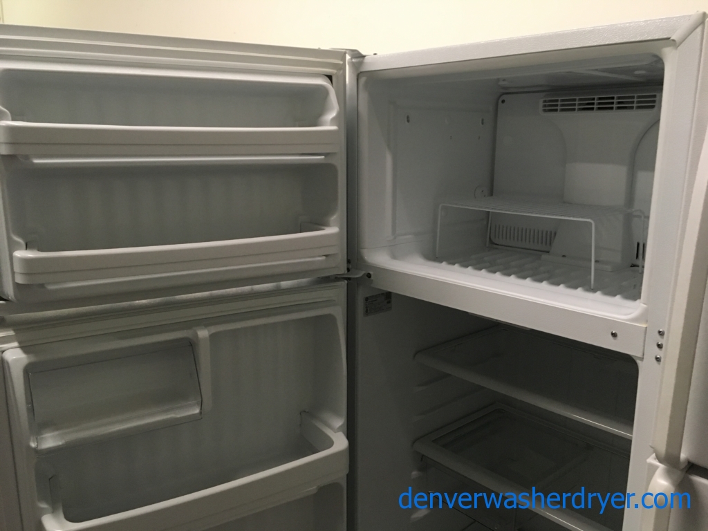 GE White Top-Mount Refrigerator, Hotpoint White Top-Mount Refrigerator, 1-Year Warranty