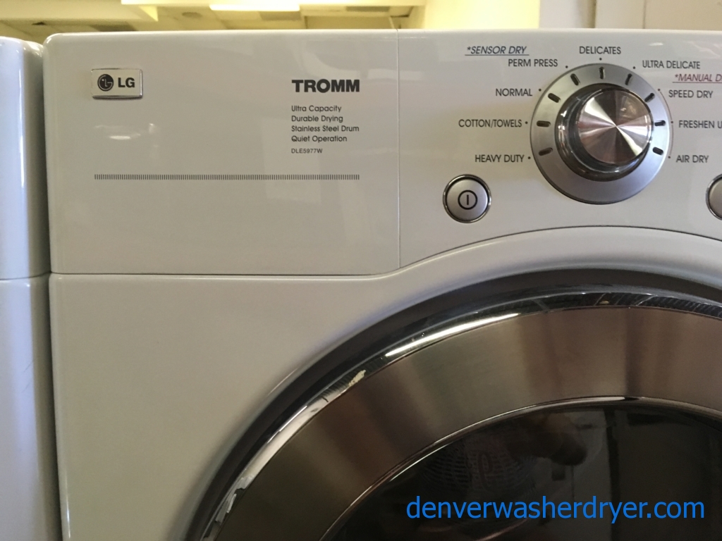 Large Images for LG FrontLoad Dryer, White, 7.3 Cu.Ft. Capacity