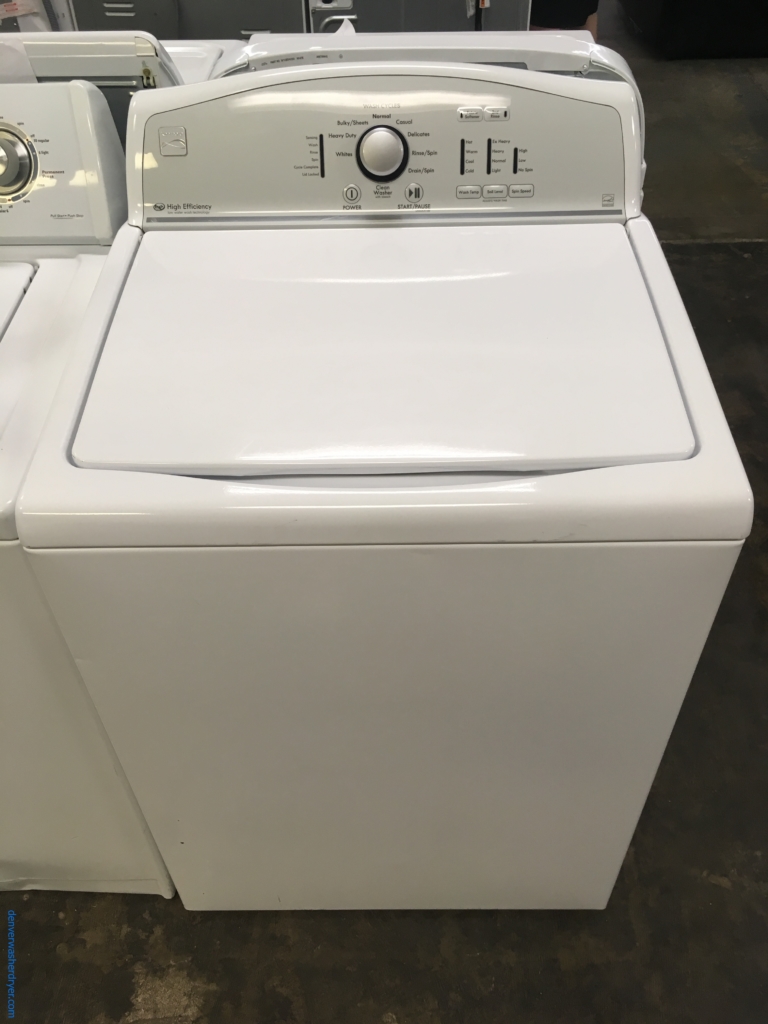 Kenmore Top-Load Washer, Wash-Plate Style, HE, Auto-Load Sensing, 4.3 Cu.Ft. Capacity, Extra-Rinse Option, Quality Refurbished, 1-Year