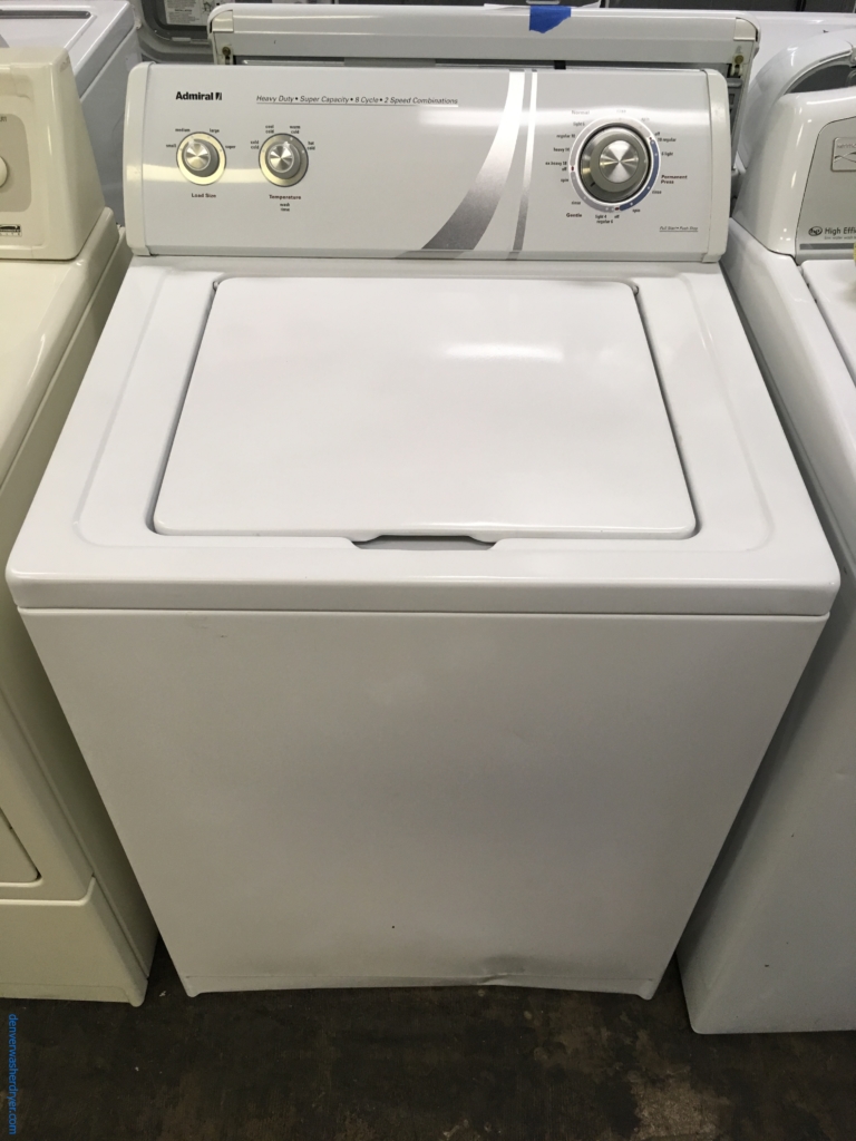Large Images for HeavyDuty Admiral TopLoad Washer, Agitator, 3.6 Cu.Ft. Capacity, 27″ Wide, 8