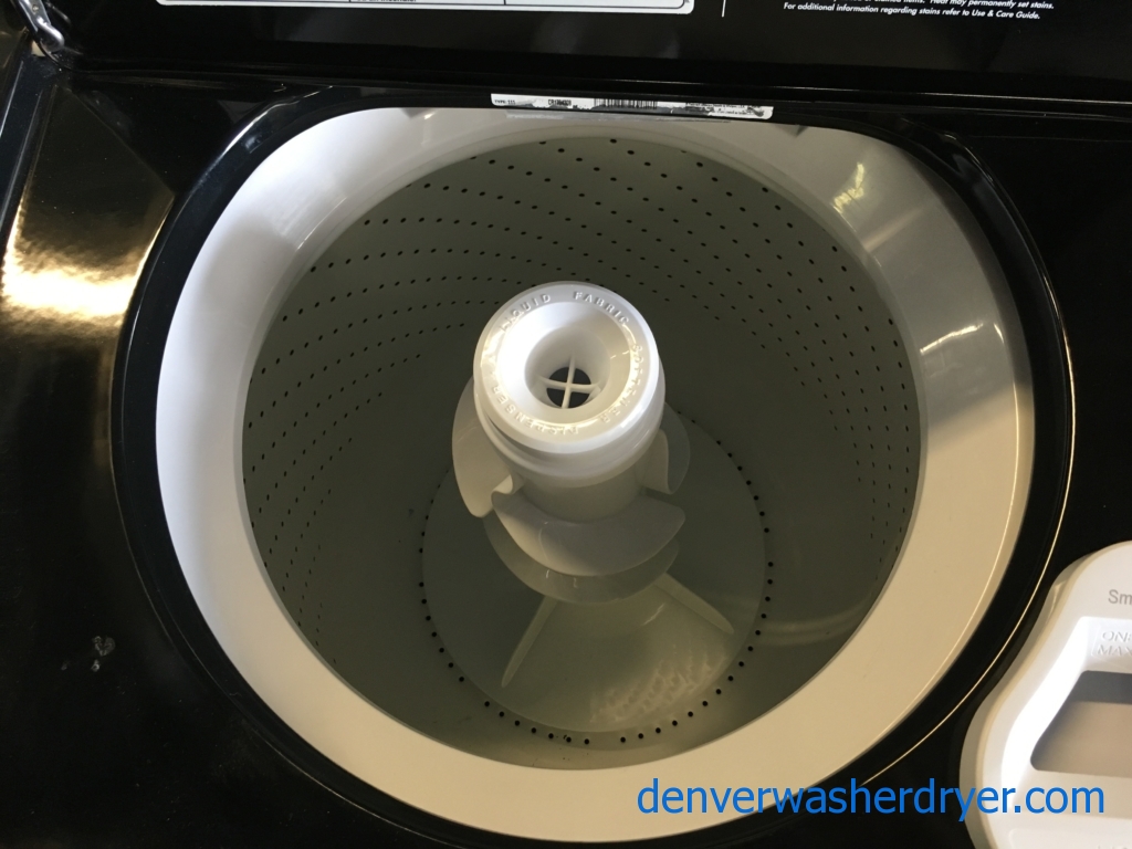 Rare Black Whirlpool Direct-Drive Washer Dryer Set, Electric, Quality Refurbished, 1-Year Warranty