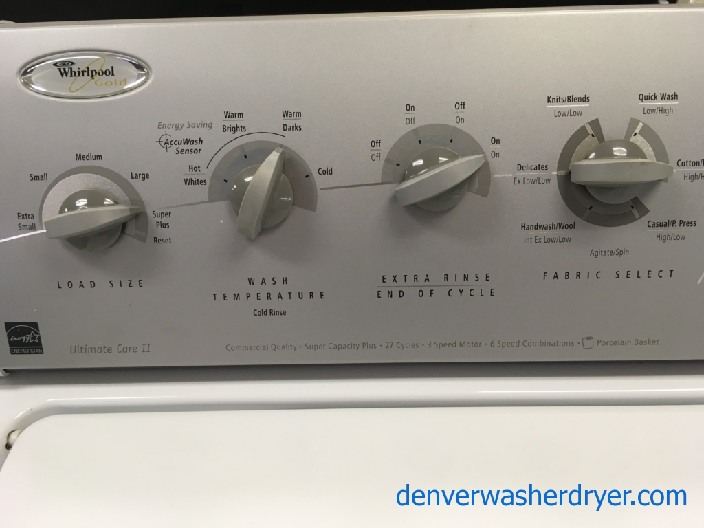 Heavy-Duty Whirlpool Direct-Drive Washer, Energy Star, Super Plus Capacity, Quality Refurbished, 1-Year Warranty