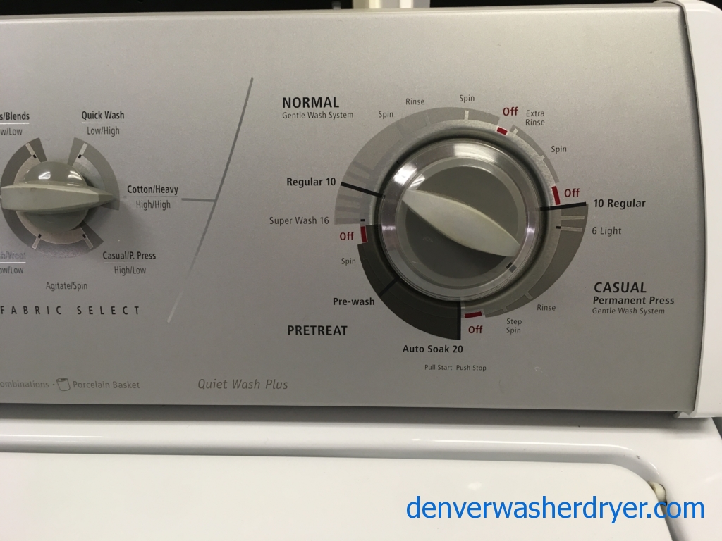 Heavy-Duty Whirlpool Direct-Drive Washer, Energy Star, Super Plus Capacity, Quality Refurbished, 1-Year Warranty