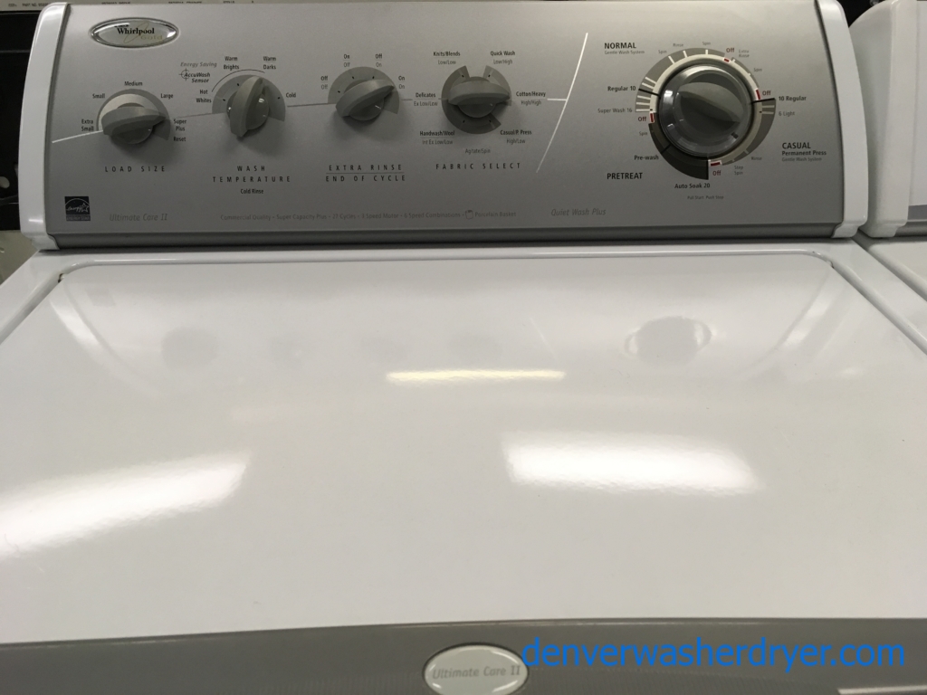 Heavy-Duty Whirlpool Direct-Drive Washer, Energy Star, Super Plus Capacity, Quality Refurbished, 1-Year Warranty