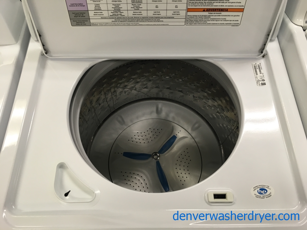 Newer Kenmore Series 500 Washer, Top-Load, HE, Wash-Plate Style, Auto-Load Sensing, 28″ Wide, Quality Refurbished, 1-Year Warranty!