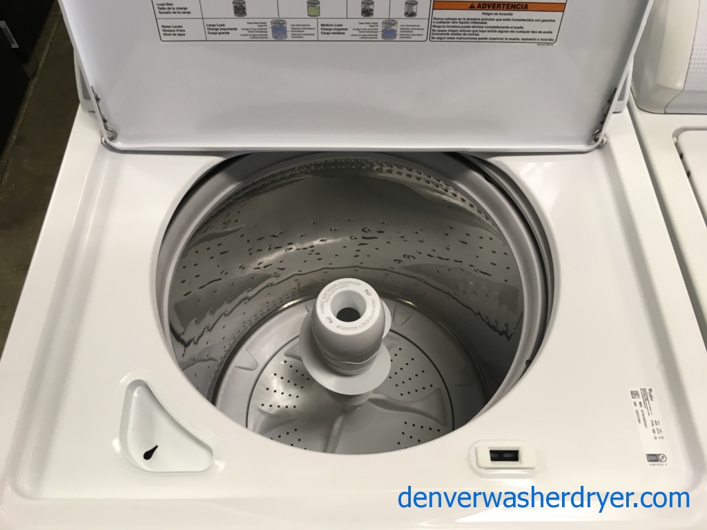 Lightly Used Whirlpool HE Washer, Top-Load, Auto-Load Sensing, Extra-Rinse Option, 3.8 Cu.Ft. Capacity, 28″ Wide, Quality Refurbished, 1-Year Warranty!