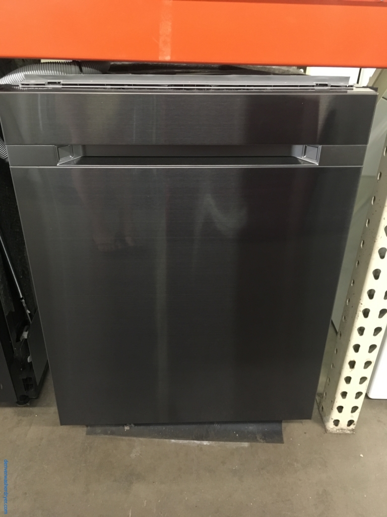 Black Stainless SAMSUNG Dishwasher, 24″ Wide, Built-In, 2 Racks, Rinse-Aid, ZoneBooster, Energy-Star Rated, Touch Controls, Whirlpool Top Mount Stainless Steel Refrigerator,  Quality Refurbished, 1-Year Warranty!