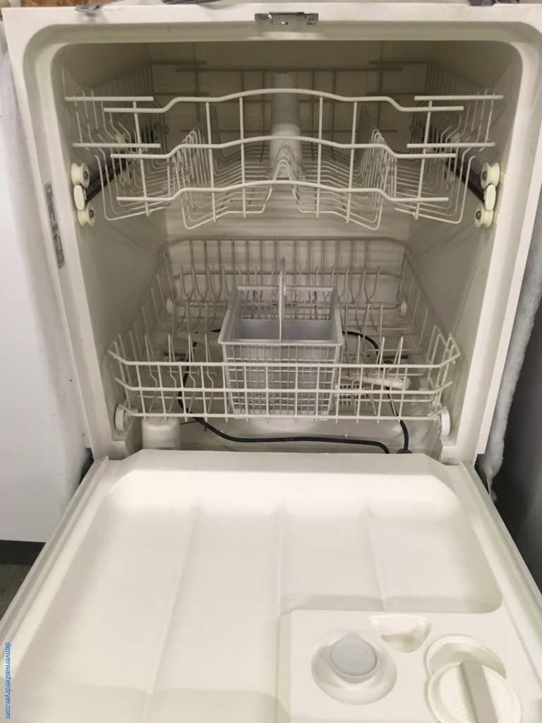 Hotpoint Smudge-Proof Dishwasher, Plastic Tub, Built-In, Heated Dry, 24″ Wide, Water Saver Feature, Quality Refurbished, 1-Year Warranty!