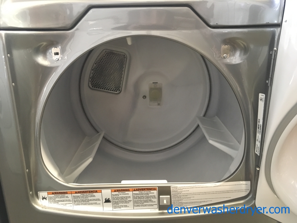 Whirlpool Cabrio Washer and Dryer Set, Graphite, Energy-Star Rated, HE, Sensor Drying, Active Wear Cycle, Quality Refurbished, 1-Year Warranty!