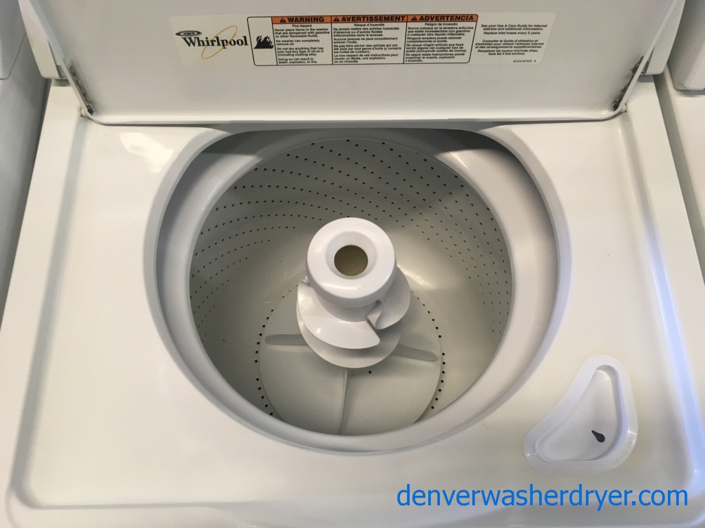 Whirlpool Top-Load Washer and Dryer Set, Agitator, Quality Refurbished, 1-Year Warranty!