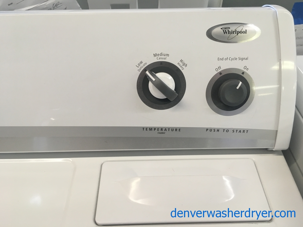 Whirlpool Top-Load Washer and Dryer Set, Agitator, Quality Refurbished, 1-Year Warranty!