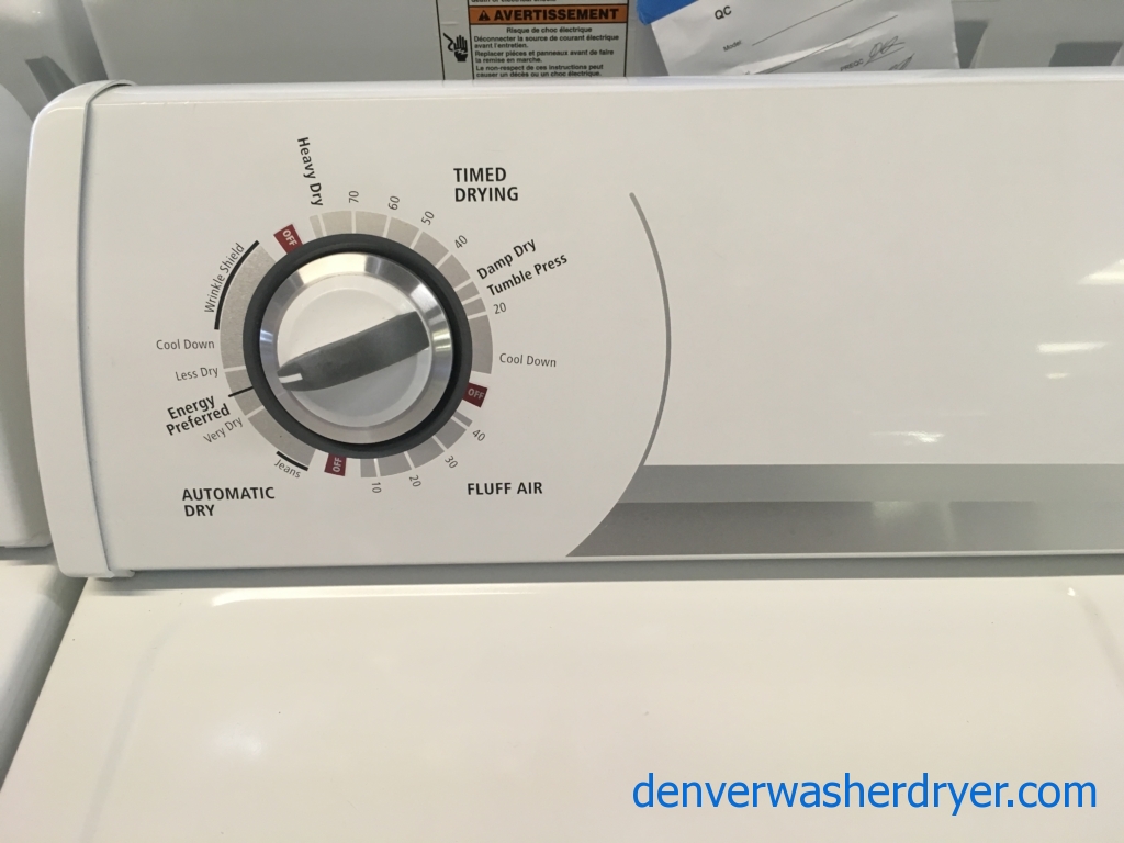 Whirlpool Top-Load Washer and Dryer Set, Agitator, Quality Refurbished, 1-Year Warranty!