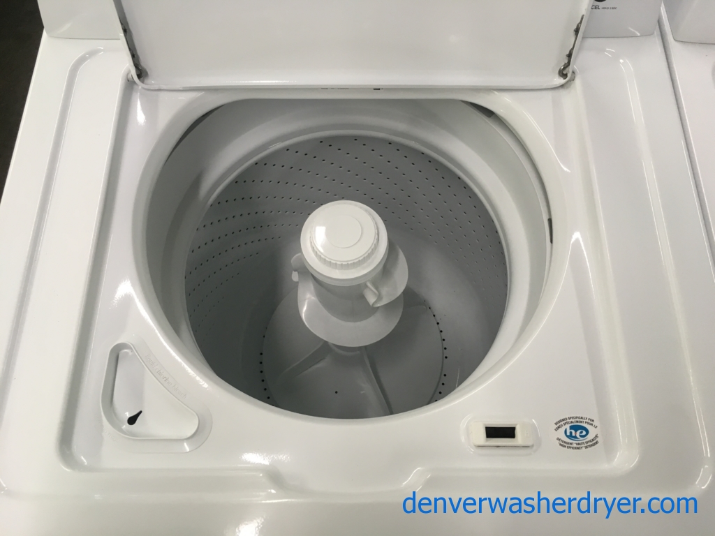 Amana Top-Load Washer and Dryer Set, HE, Agitator, Bleach Dispenser, Auto-Load Sensing, Quality Refurbished, 1-Year Warranty!