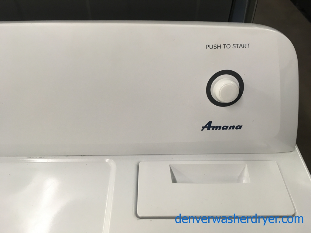 Amana Top-Load Washer and Dryer Set, HE, Agitator, Bleach Dispenser, Auto-Load Sensing, Quality Refurbished, 1-Year Warranty!