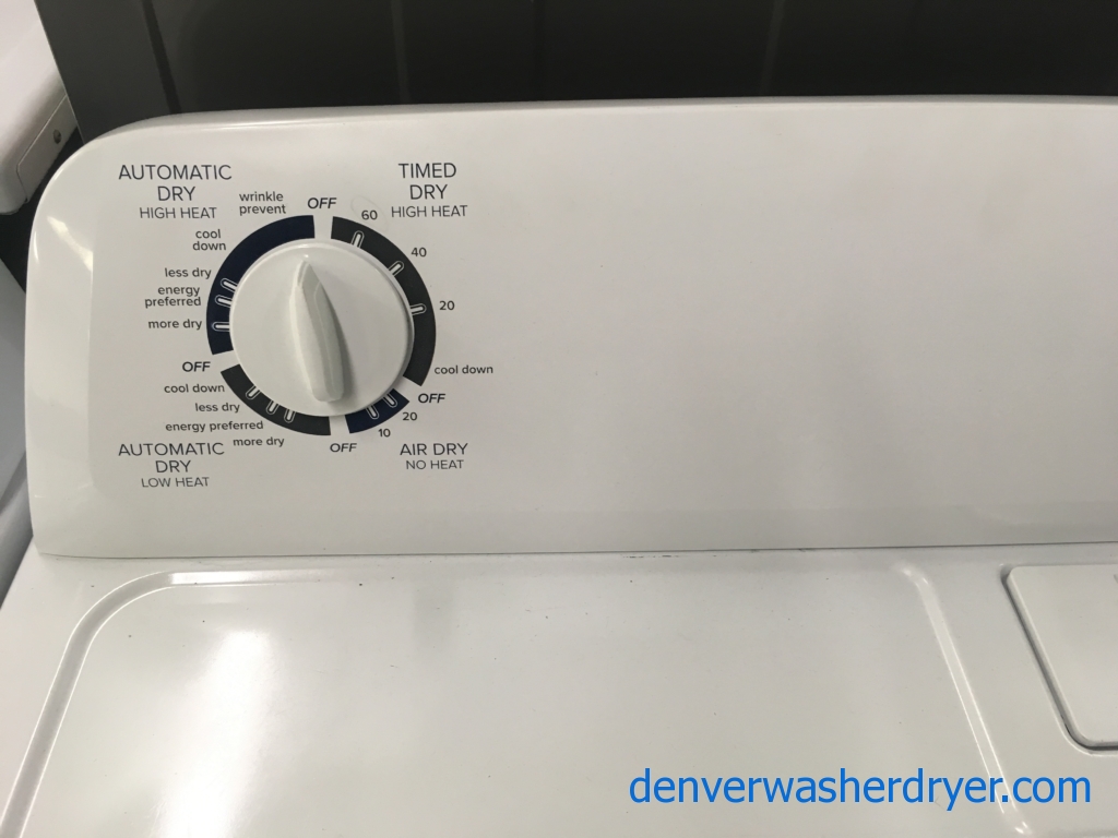 Amana Top-Load Washer and Dryer Set, HE, Agitator, Bleach Dispenser, Auto-Load Sensing, Quality Refurbished, 1-Year Warranty!
