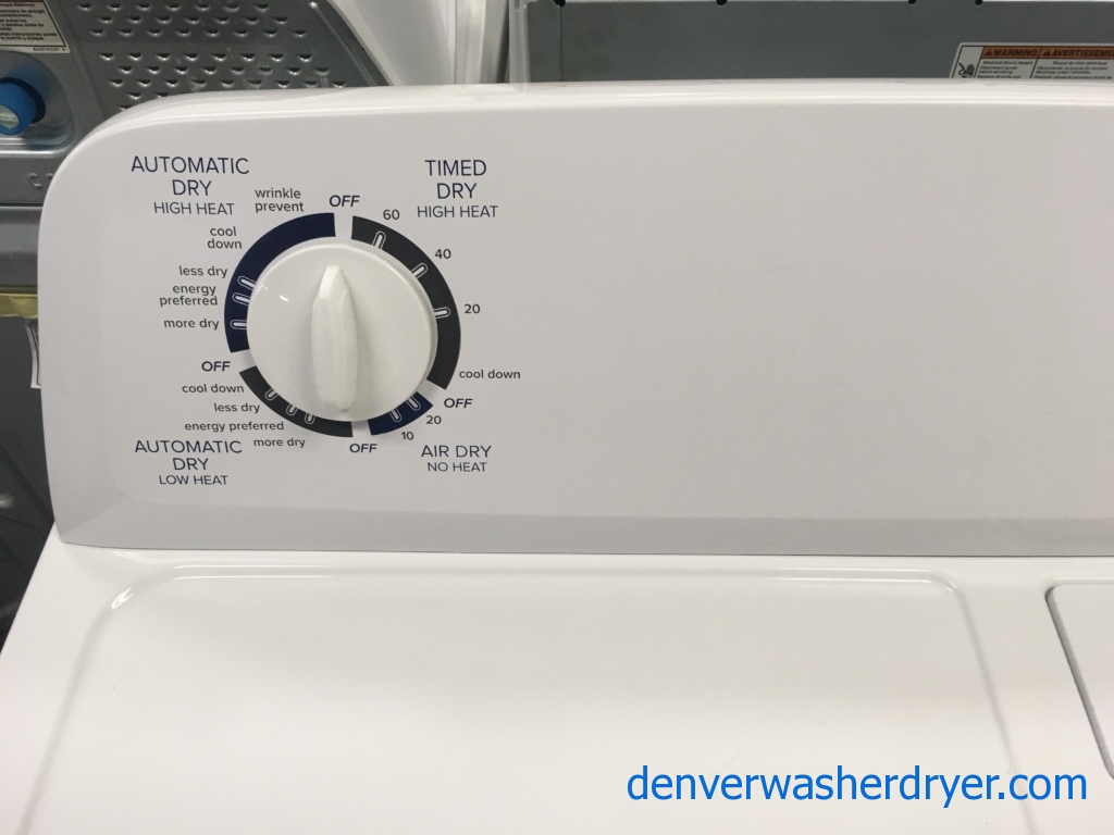 Amana Electric Dryer, 29″ Wide, 6.5 Cu.Ft. Capacity, Quality Refurbished, 1-Year Warranty!