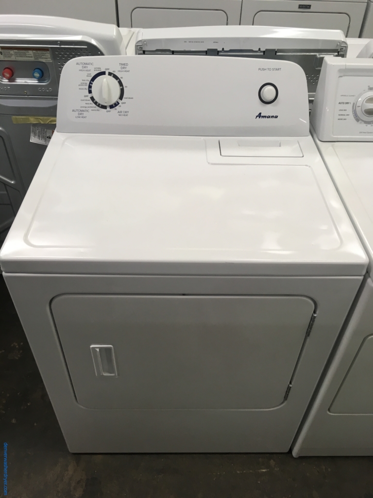 Amana Electric Dryer, 29″ Wide, 6.5 Cu.Ft. Capacity, Quality Refurbished, 1-Year Warranty!