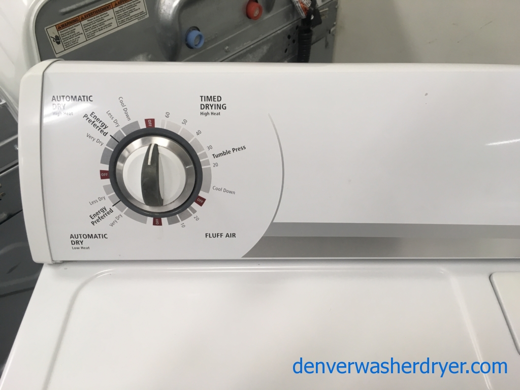 Whirlpool GAS Dryer, Automatic Dry, 29″ Wide, 6.5 Cu.Ft. Capacity, Quality Refurbished, 1-Year Warranty!