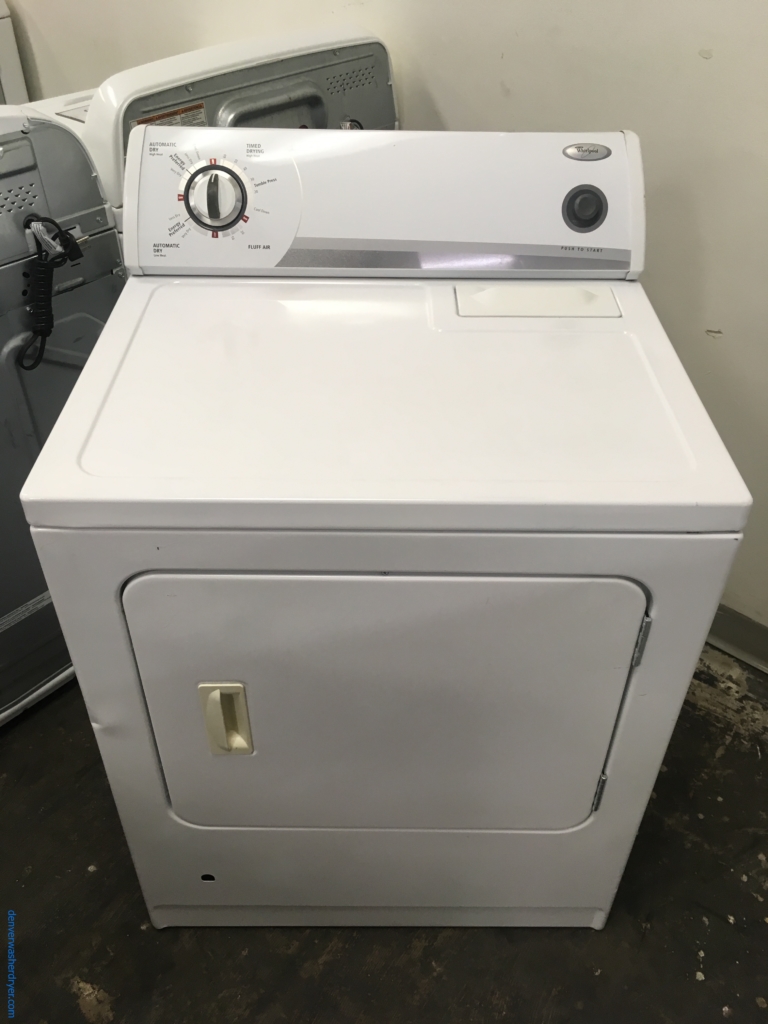 Whirlpool GAS Dryer, Automatic Dry, 29″ Wide, 6.5 Cu.Ft. Capacity, Quality Refurbished, 1-Year Warranty!