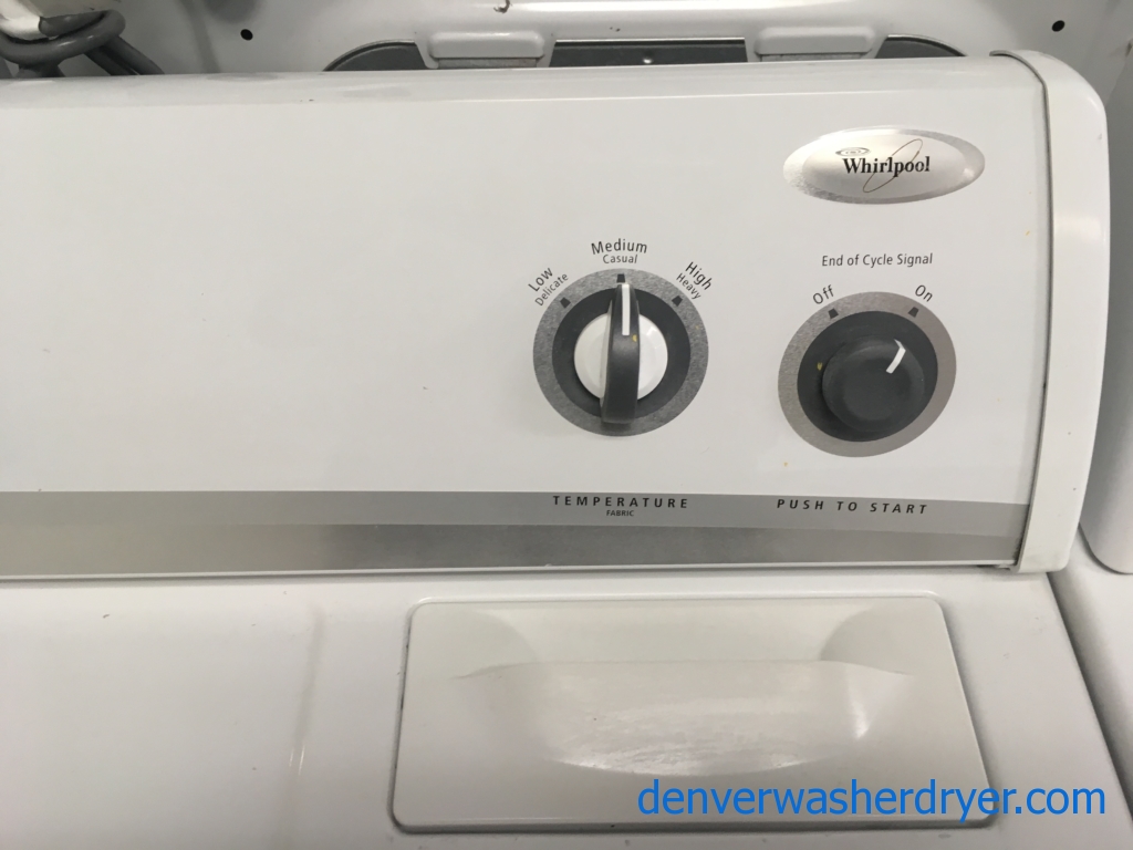 Whirlpool Washer and Dryer Set, Heavy-Duty, Agitator, Electric, Quality Refurbished, 1-Year Warranty!