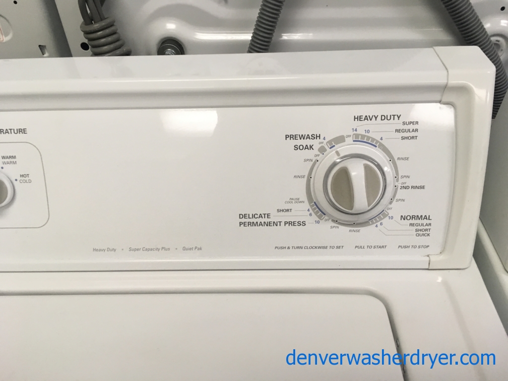 Kenmore 80 Series Washer and Dryer Set, Agitator, Electric, Quality Refurbished, 1-Year Warranty!