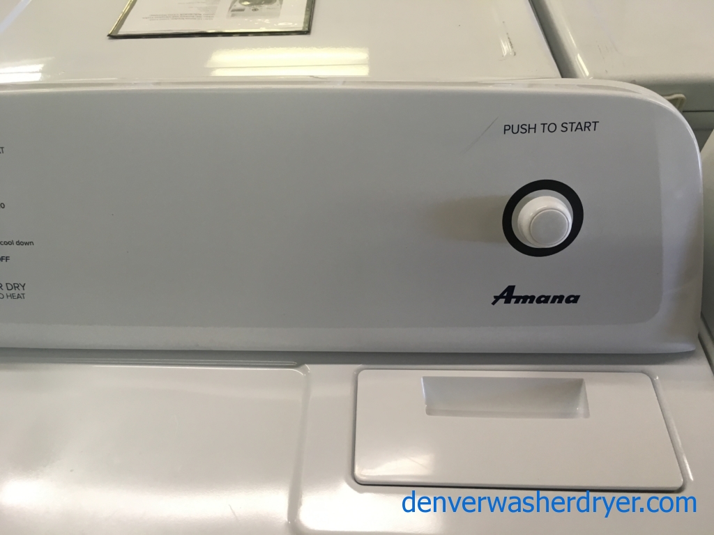 Amana Washer and Dryer Set, Agitator, Electric, 29″ Wide, Quality Refurbished, 1-Year Warranty!